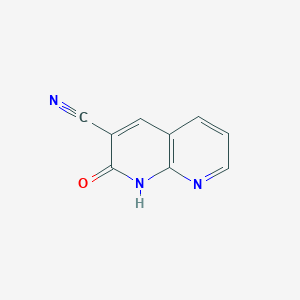 molecular formula C9H5N3O B1312659 2-Oxo-1,2-dihydro-1,8-naphthyridine-3-carbonitrile CAS No. 60467-72-3