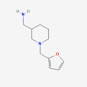 molecular formula C11H18N2O B1312663 1-[1-(2-Furylmethyl)-3-piperidinyl]methanamine CAS No. 725212-65-7