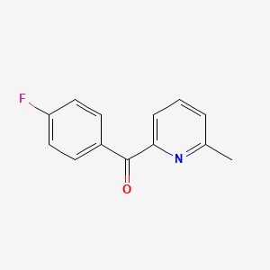 molecular formula C13H10FNO B1312666 2-(4-Fluorobenzoyl)-6-methylpyridine CAS No. 497854-88-3