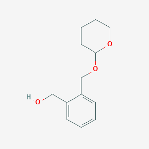 molecular formula C13H18O3 B1312667 2-[[(Tetrahydropyran-2-yl)oxy]methyl]benzyl Alcohol CAS No. 217433-37-9