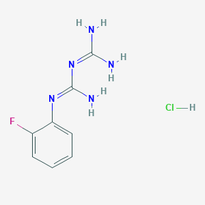 molecular formula C8H11ClFN5 B1312668 1-(2-Fluorophenyl)biguanide hydrochloride CAS No. 66088-51-5