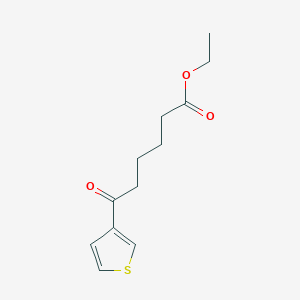molecular formula C12H16O3S B1312669 Ethyl 6-oxo-6-(3-thienyl)hexanoate CAS No. 333355-34-3