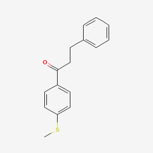 molecular formula C16H16OS B1312670 3-Phenyl-4'-thiomethylpropiophenone CAS No. 40027-88-1