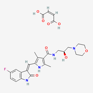 molecular formula C27H31FN4O8 B1312672 SU14813 maleate CAS No. 849643-15-8