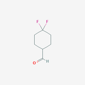 molecular formula C7H10F2O B1312673 4,4-Difluorocyclohexanecarbaldehyde CAS No. 265108-36-9