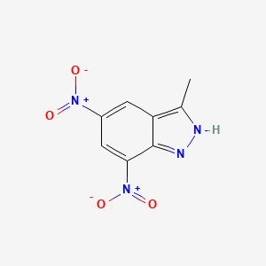 molecular formula C8H6N4O4 B1312682 3-Methyl-5,7-dinitro-1H-indazole CAS No. 647853-23-4