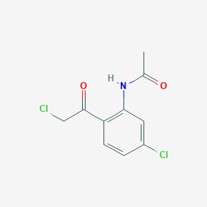 molecular formula C10H9Cl2NO2 B131270 N-[5-Chloro-2-(chloroacetyl)phenyl]acetamide CAS No. 68095-20-5