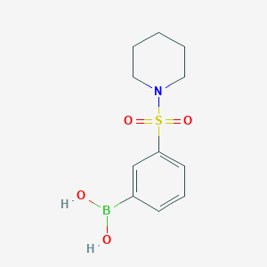 molecular formula C11H16BNO4S B1312709 3-(Piperidin-1-ylsulfonyl)phenylboronic acid CAS No. 690662-96-5