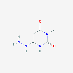 molecular formula C5H8N4O2 B1312716 6-肼基-3-甲基嘧啶-2,4(1H,3H)-二酮 CAS No. 1142201-78-2