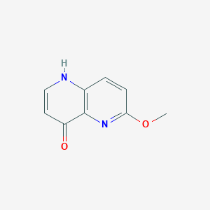 molecular formula C9H8N2O2 B1312718 6-甲氧基-1,5-萘啶-4-醇 CAS No. 23443-25-6