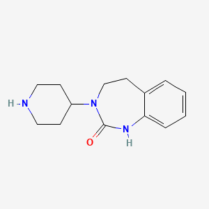 molecular formula C14H19N3O B1312720 3-(Piperidin-4-yl)-4,5-dihydro-1H-benzo[d][1,3]diazepin-2(3H)-one CAS No. 291509-61-0