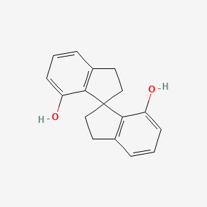 molecular formula C17H16O2 B1312721 2,2',3,3'-Tetrahydro-1,1'-spirobi[indene]-7,7'-diol CAS No. 223259-63-0