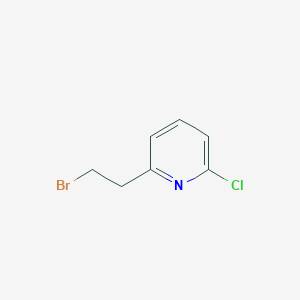 molecular formula C7H7BrClN B13127257 2-(2-Bromoethyl)-6-chloropyridine 