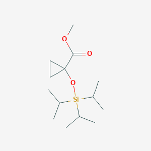 molecular formula C14H28O3Si B131273 Methyl 1-(triisopropylsilyloxy)cyclopropanecarboxylate CAS No. 205756-59-8