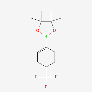 molecular formula C13H20BF3O2 B1312730 4,4,5,5-Tetramethyl-2-[4-(trifluoromethyl)-1-cyclohexen-1-yl]-1,3,2-dioxaborolane CAS No. 683242-93-5