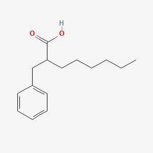 molecular formula C15H22O2 B13127317 2-Benzyloctanoic acid 