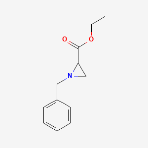 molecular formula C12H15NO2 B1312735 Ethyl 1-benzylaziridine-2-carboxylate CAS No. 34943-06-1