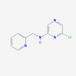molecular formula C10H9ClN4 B1312737 6-chloro-N-(pyridin-2-ylmethyl)pyrazin-2-amine CAS No. 874143-67-6