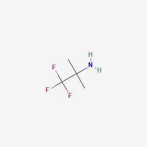 molecular formula C4H8F3N B1312740 1,1,1-Trifluoro-2-methylpropan-2-amine CAS No. 812-18-0