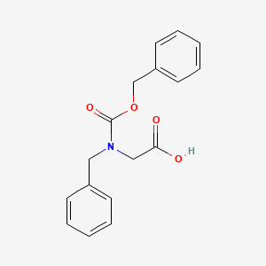 molecular formula C17H17NO4 B1312749 Glycine, N-[(phenylmethoxy)carbonyl]-N-(phenylmethyl)- CAS No. 71922-59-3