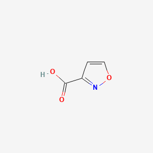 molecular formula C4H3NO3 B1312753 3-Isoxazolecarboxylic acid CAS No. 3209-71-0
