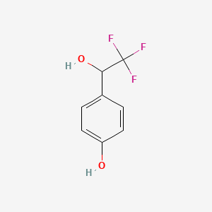 molecular formula C8H7F3O2 B1312761 4-(2,2,2-Trifluoro-1-hydroxyethyl)phenol CAS No. 246245-20-5