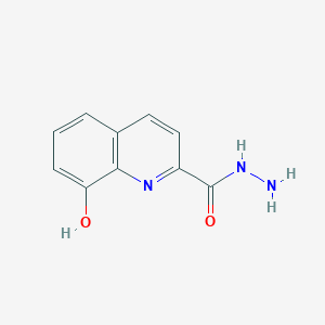molecular formula C10H9N3O2 B13127624 8-Hydroxyquinoline-2-carbohydrazide 