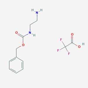 molecular formula C12H15F3N2O4 B13127664 Benzyl(2-aminoethyl)carbamate2,2,2-trifluoroacetate 
