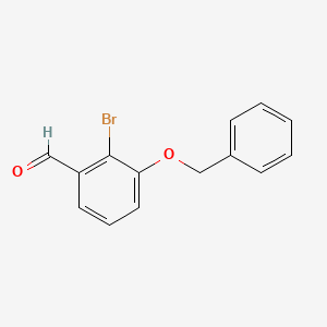 molecular formula C14H11BrO2 B1312772 2-Bromo-3-phenylmethoxybenzaldehyde CAS No. 158584-99-7