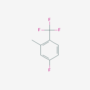 molecular formula C8H6F4 B1312784 4-Fluoro-2-methyl-1-(trifluoromethyl)benzene CAS No. 80245-26-7
