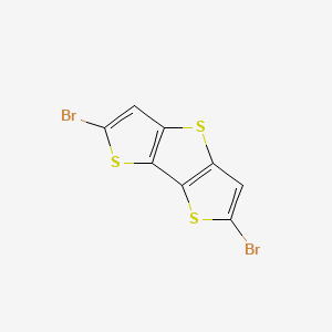 molecular formula C8H2Br2S3 B1312789 2,6-二溴二噻吩并[3,2-b:2',3'-d]噻吩 CAS No. 67061-69-2