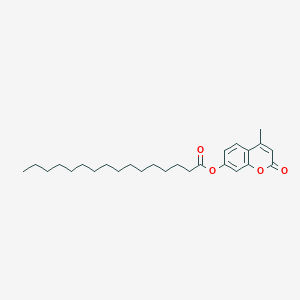 molecular formula C26H38O4 B131279 4-Methylumbelliferyl palmitate CAS No. 17695-48-6
