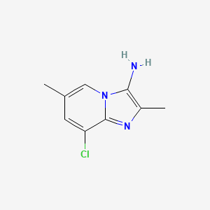 molecular formula C9H10ClN3 B13127932 8-Chloro-2,6-dimethylimidazo[1,2-a]pyridin-3-amine 