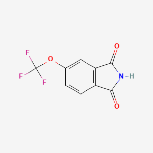 molecular formula C9H4F3NO3 B13127946 5-(Trifluoromethoxy)isoindoline-1,3-dione 