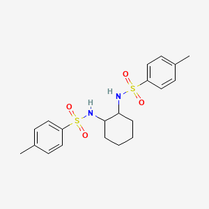molecular formula C20H26N2O4S2 B13128057 (1R,2R)-1,2-N,N'-Bis[(4-toluenesulfonyl)amino]cyclohexane 