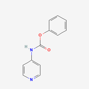 molecular formula C12H10N2O2 B1312806 Carbamic acid, 4-pyridinyl-, phenyl ester CAS No. 20951-01-3
