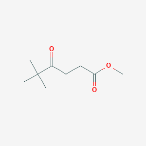 molecular formula C9H16O3 B13128156 Methyl 5,5-dimethyl-4-oxohexanoate 