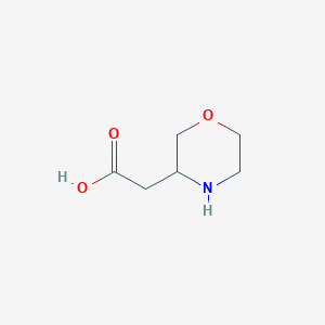 molecular formula C6H11NO3 B1312817 Morpholin-3-yl-acetic acid CAS No. 86236-84-2