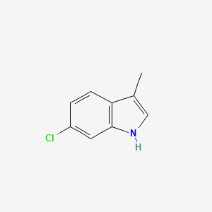 molecular formula C9H8ClN B1312820 6-氯-3-甲基-1H-吲哚 CAS No. 158905-35-2