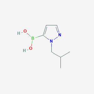molecular formula C7H13BN2O2 B1312821 1-Isobutyl-1H-pyrazole-5-boronic acid CAS No. 847818-64-8