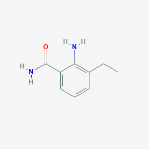 molecular formula C9H12N2O B13128210 2-Amino-3-ethylbenzamide CAS No. 437998-33-9