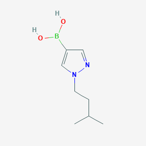 molecular formula C8H15BN2O2 B1312823 1-(3-Methylbutyl)-1H-pyrazole-4-boronic acid CAS No. 847818-58-0