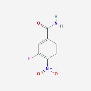 molecular formula C7H5FN2O3 B1312824 3-Fluoro-4-nitrobenzamide CAS No. 3556-52-3