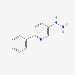 molecular formula C11H11N3 B1312825 5-Hydrazino-2-phenylpyridine 