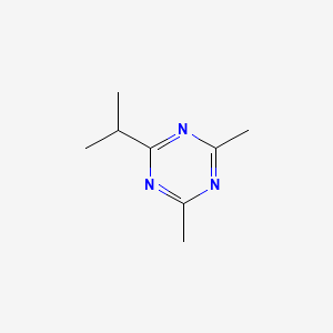 molecular formula C8H13N3 B13128268 2-Isopropyl-4,6-dimethyl-1,3,5-triazine 