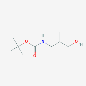 molecular formula C9H19NO3 B1312827 Tert-butyl (3-hydroxy-2-methylpropyl)carbamate CAS No. 480451-99-8