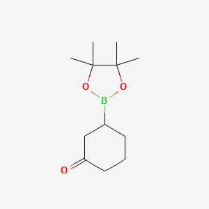3-(Tetramethyl-1,3,2-dioxaborolan-2-yl)cyclohexan-1-one