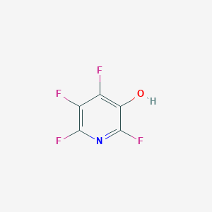 molecular formula C5HF4NO B13128358 2,4,5,6-tetrafluoropyridin-3-ol 