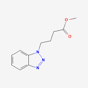 molecular formula C11H13N3O2 B13128543 Methyl4-(1H-benzo[d][1,2,3]triazol-1-yl)butanoate 