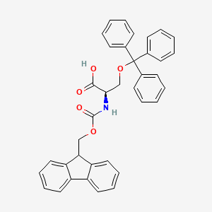 molecular formula C37H31NO5 B1312857 Fmoc-D-Ser(trt)-OH CAS No. 212688-51-2
